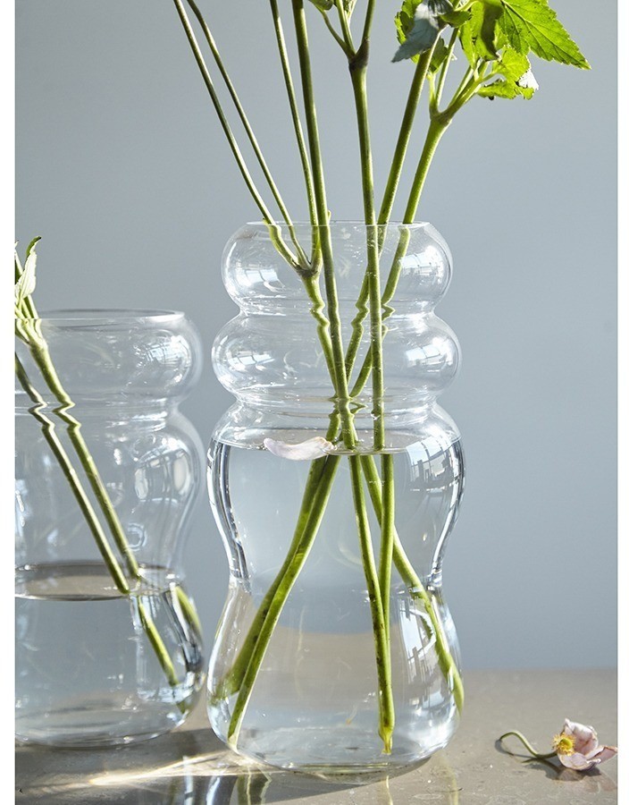 Ваза swell, 27 см, прозрачная (77558)