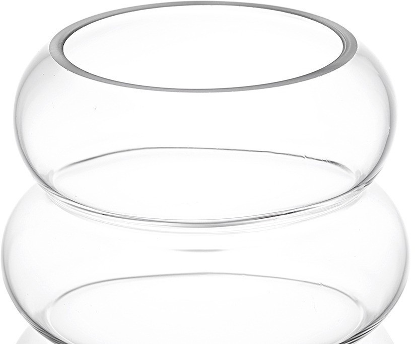 Ваза swell, 27 см, прозрачная (77558)