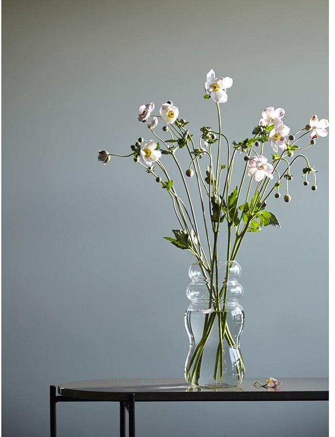 Ваза swell, 27 см, прозрачная (77558)