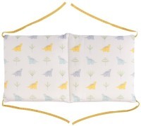 Бортик в кроватку из сатина с принтом dinosauria world из коллекции tiny world, 360х35х5 см (71534)