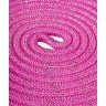 Скакалка для художественной гимнастики RGJ-403, 3 м, розовый/серебряный, с люрексом (843970)