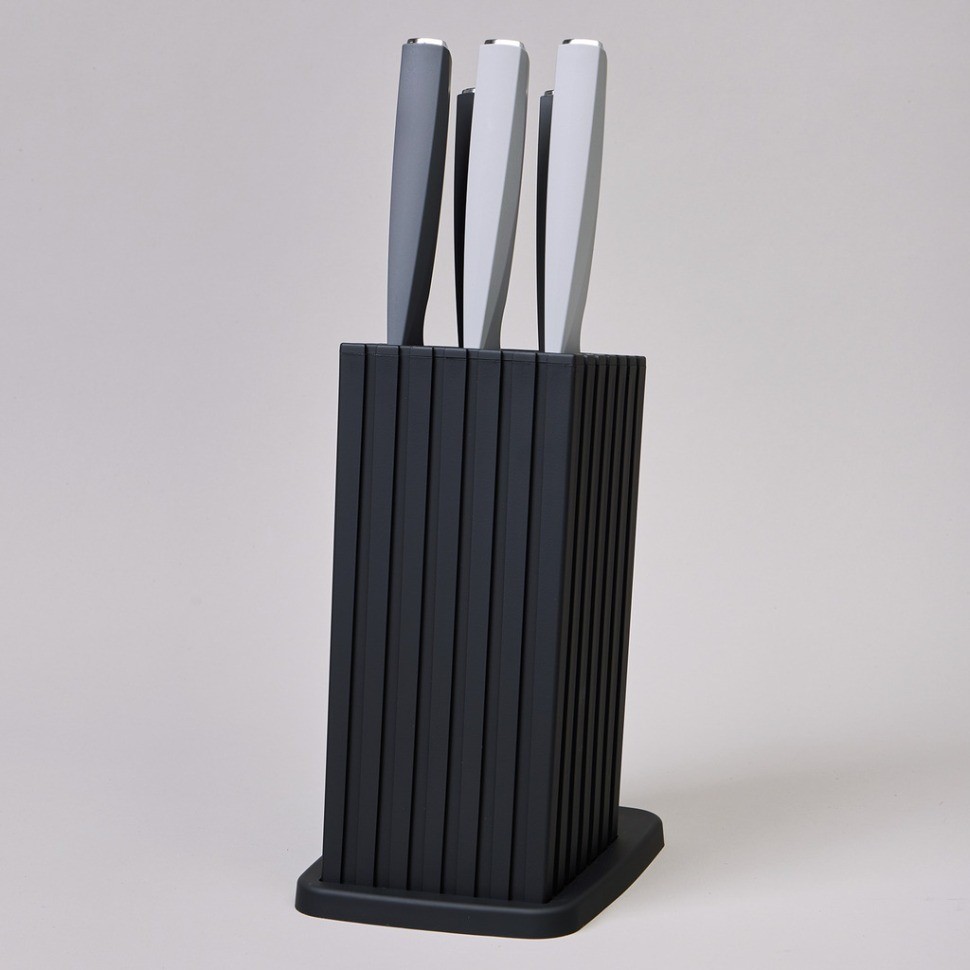 Набор ножей agness на пластиковой подставке, 6 предметов (911-747)