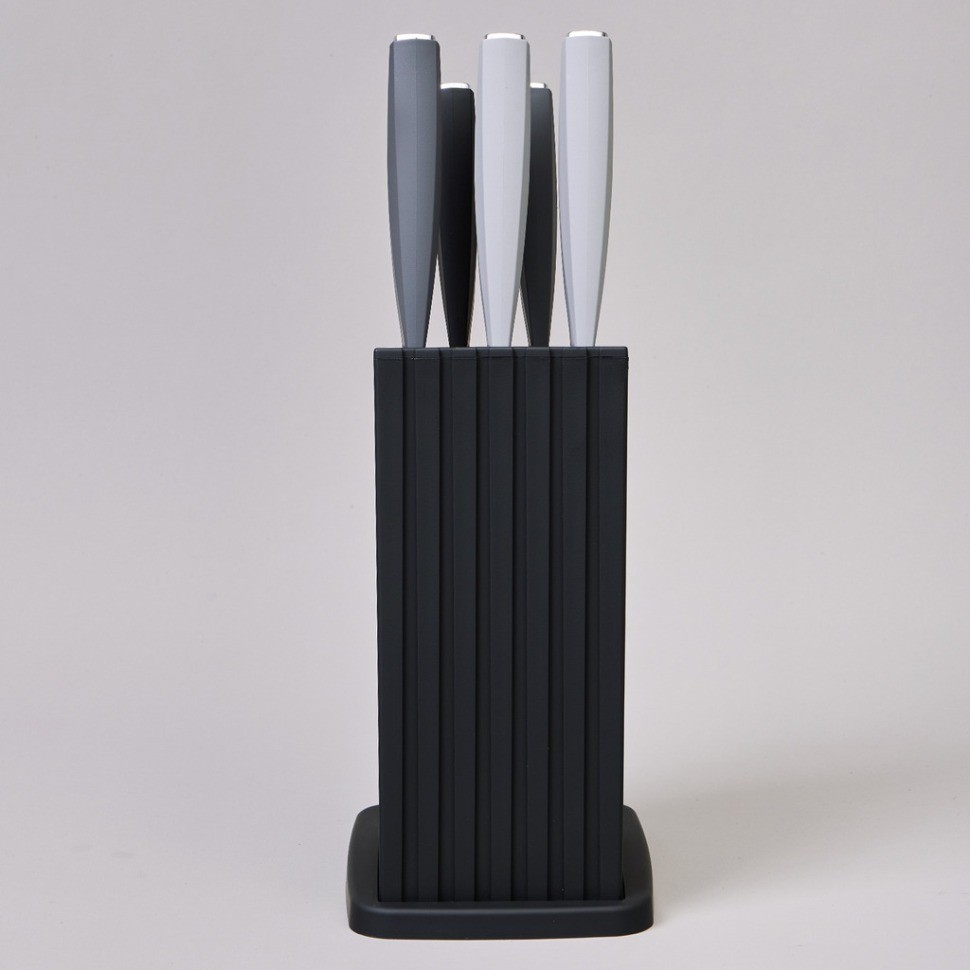 Набор ножей agness на пластиковой подставке, 6 предметов (911-747)