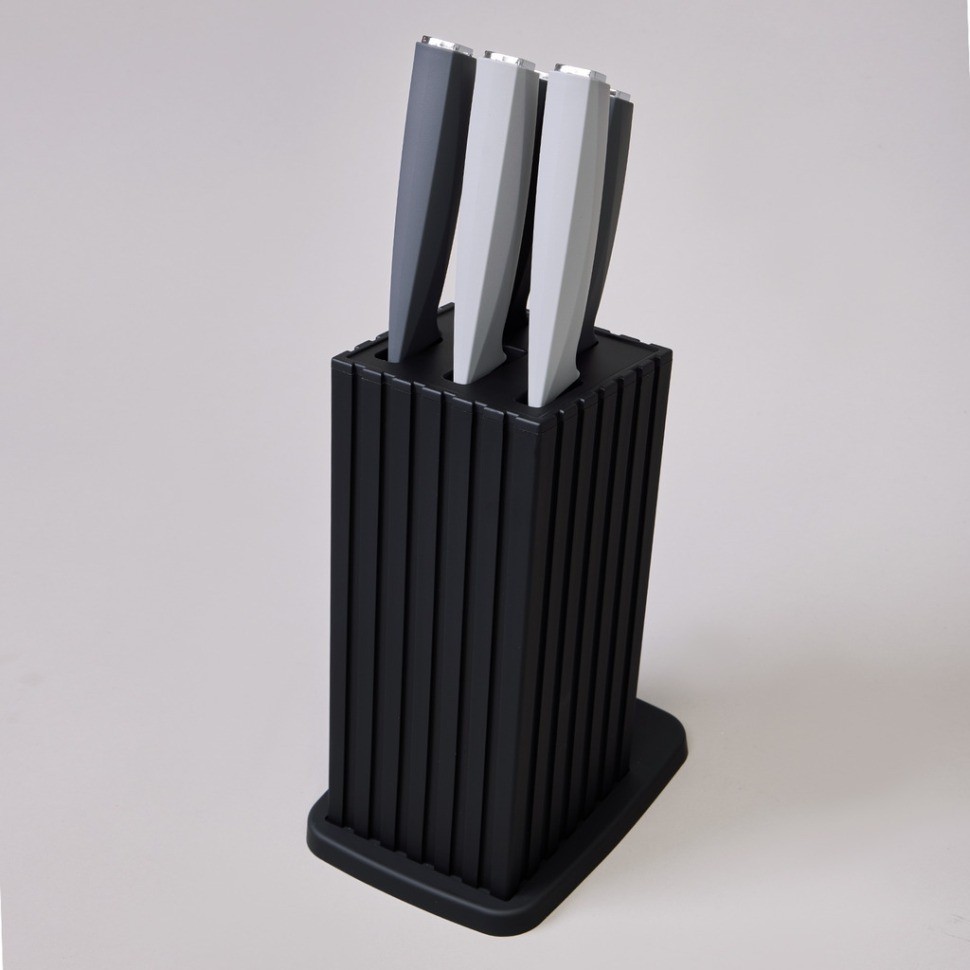 Набор ножей agness на пластиковой подставке, 6 предметов (911-747)