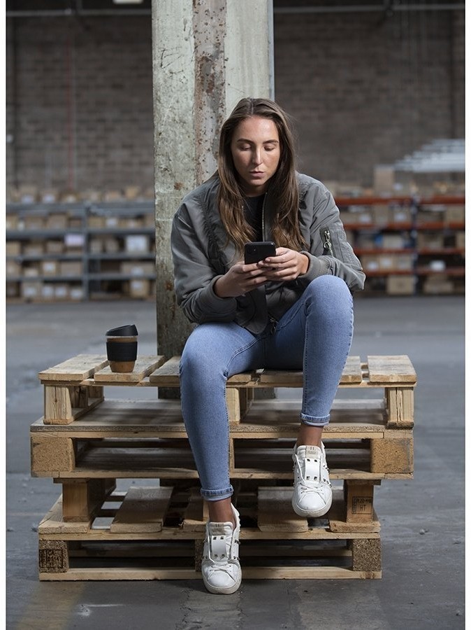 Кружка для кофе 400 мл typhoon стекло черная (71179)