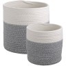 Кашпо nygard, D25х24 см, кремовое/светло-серое (74835)