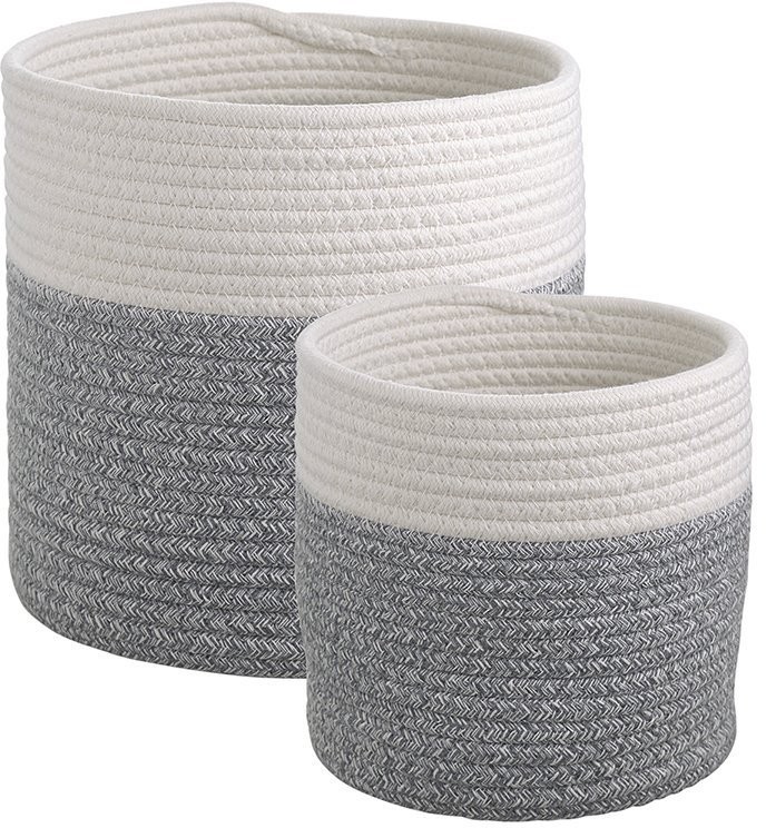 Кашпо nygard, D25х24 см, кремовое/светло-серое (74835)