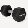 Гантель гексагональная STARFIT DB-301PRO 14 кг, обрезиненная, черный (2115114)
