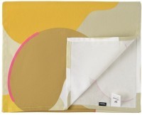 Дорожка на стол из хлопка горчичного цвета с авторским принтом из коллекции freak fruit, 45х150 см (69713)