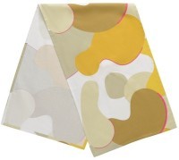 Дорожка на стол из хлопка горчичного цвета с авторским принтом из коллекции freak fruit, 45х150 см (69713)