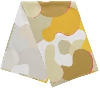 Дорожка на стол из хлопка горчичного цвета с авторским принтом из коллекции freak fruit, 45х150 см (69713)