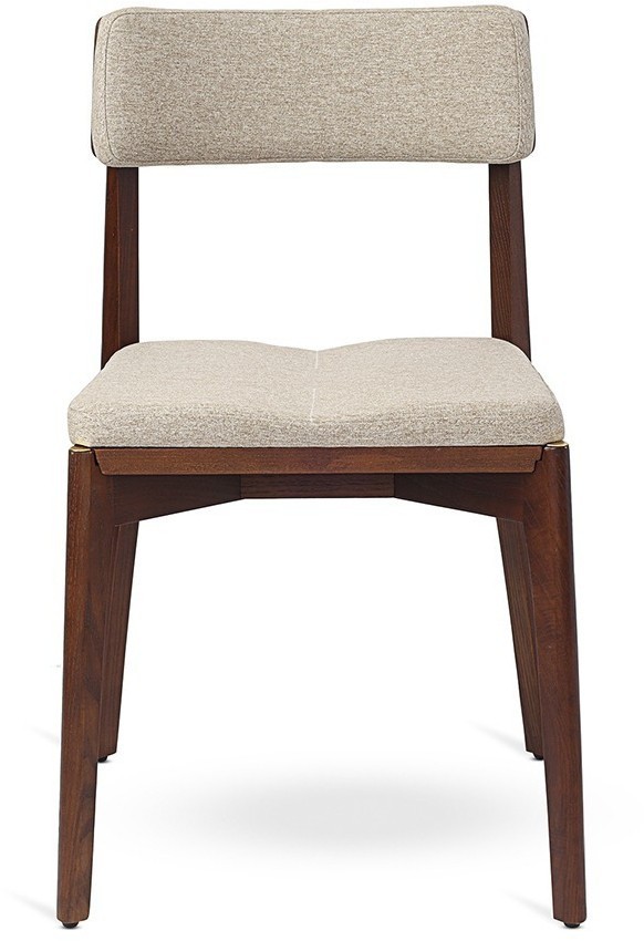 Стул aska, рогожка, орех/экрю (77797)