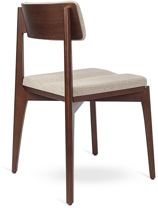 Стул aska, рогожка, орех/экрю (77797)