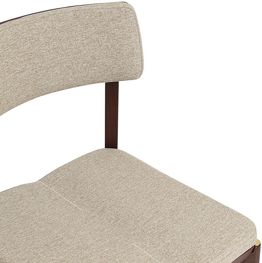 Стул aska, рогожка, орех/экрю (77797)