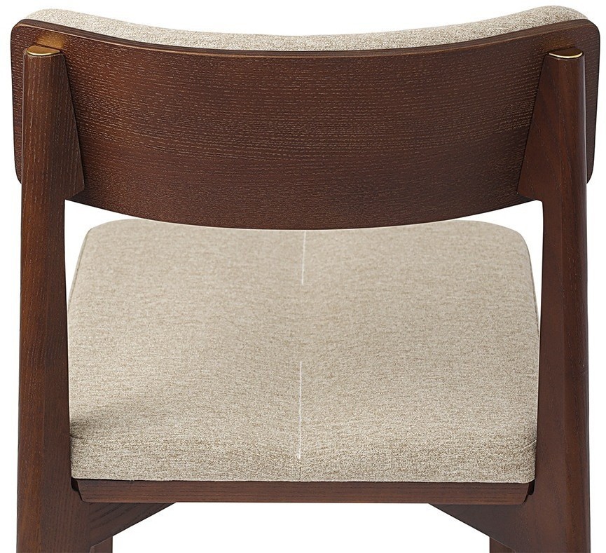 Стул aska, рогожка, орех/экрю (77797)