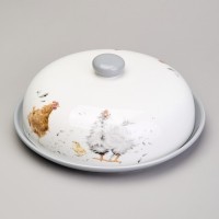 Блюдо для блинов lefard &quot;funny hens&quot; 23,5*10 см (358-2308)