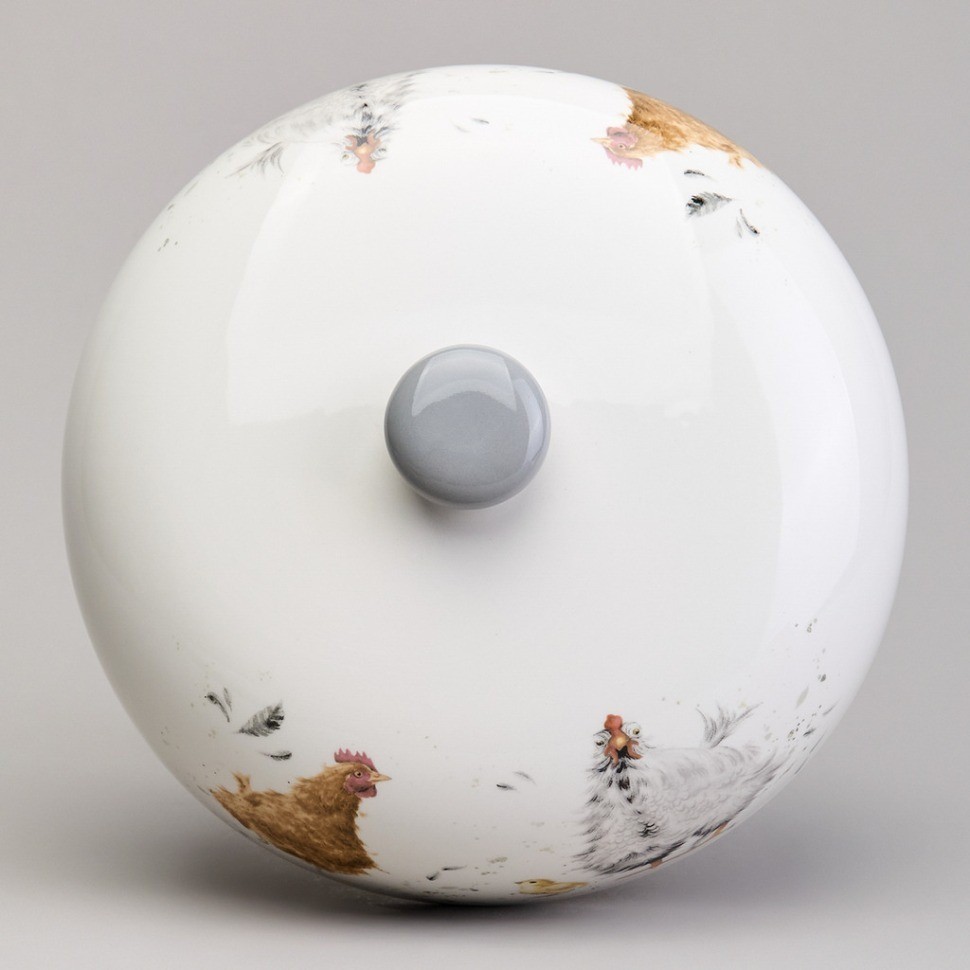 Блюдо для блинов lefard "funny hens" 23,5*10 см (358-2308)