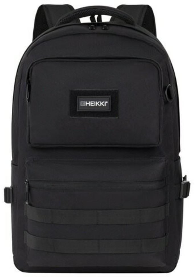 Рюкзак HEIKKI STRATEGY (ХЕЙКИ) универс отд для ноутбука багаж лента черный 46х31х13 см 272583 (96918)