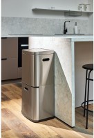 Контейнер мусорный с 2-мя отделениями smart bin, сенсорный, 60 л (78739)