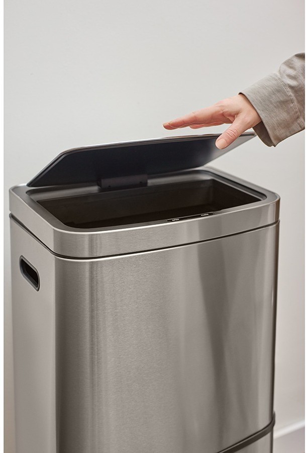 Контейнер мусорный с 2-мя отделениями smart bin, сенсорный, 60 л (78739)