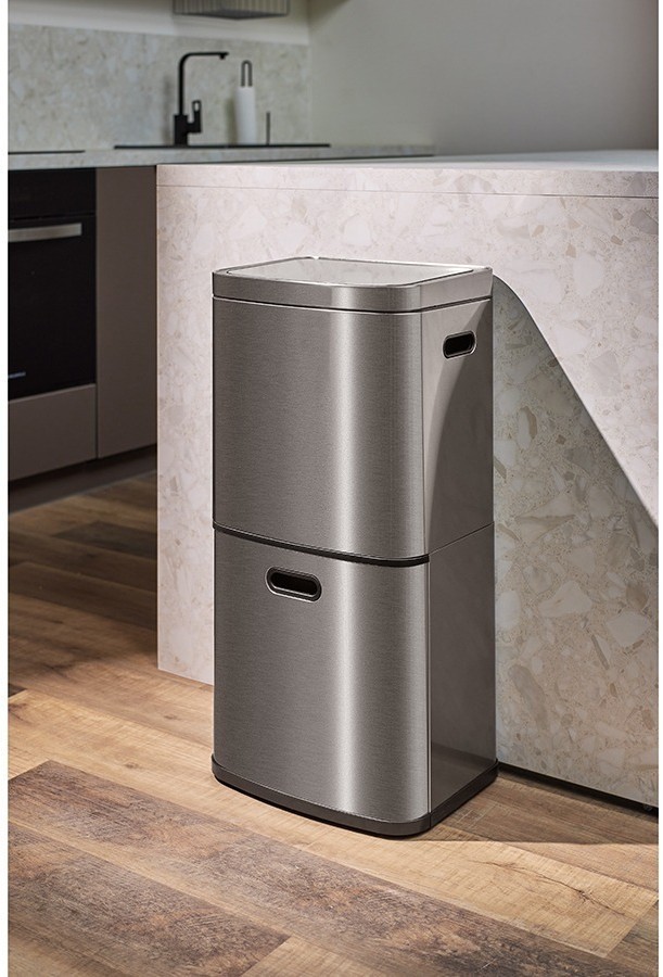 Контейнер мусорный с 2-мя отделениями smart bin, сенсорный, 60 л (78739)