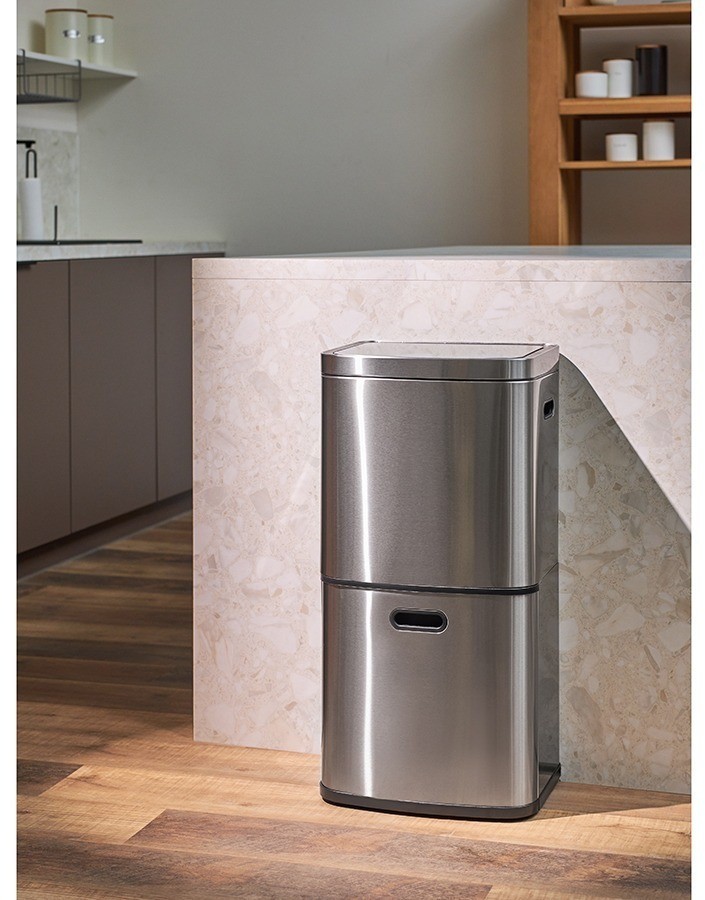 Контейнер мусорный с 2-мя отделениями smart bin, сенсорный, 60 л (78739)