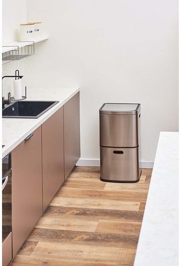 Контейнер мусорный с 2-мя отделениями smart bin, сенсорный, 60 л (78739)