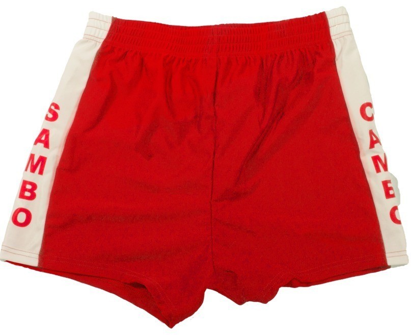 Шорты для самбо красные, р.34 (D-139917)