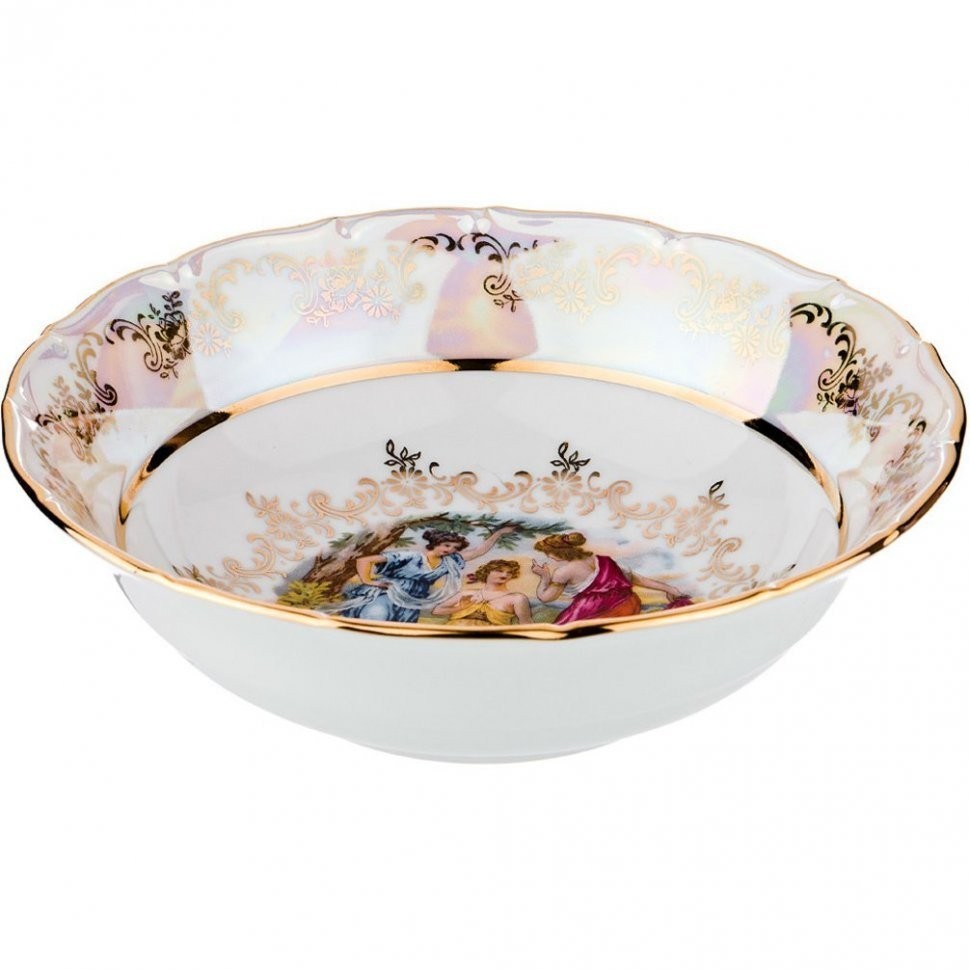 Глубокая суповая тарелка "мадонна" диаметр 16 см. высота=5 см. без упаковки Elisabeth Bohemia Original (662-692)