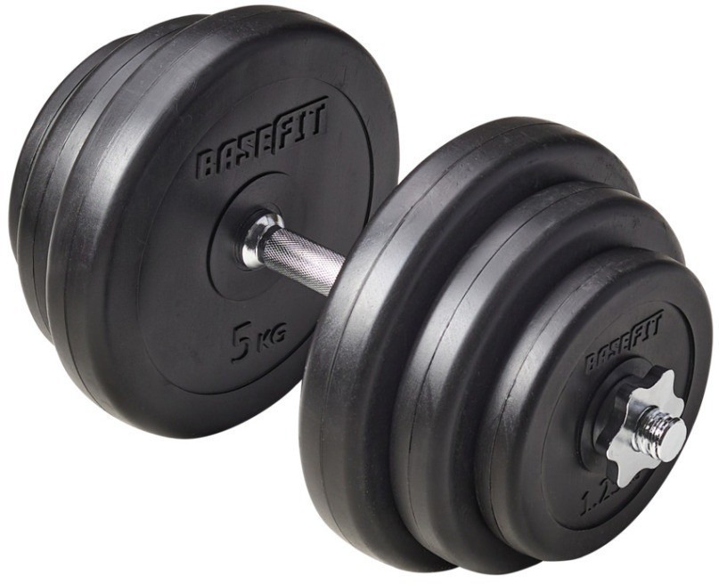Гантель разборная пластиковая в коробке BASEFIT DB-720, 19,5 кг (2104778)