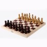 Шахматы обиходные лакированные в комплекте с доской (Орлов) (32492)