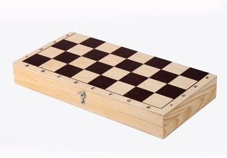 Шахматы обиходные лакированные в комплекте с доской (Орлов) (32492)