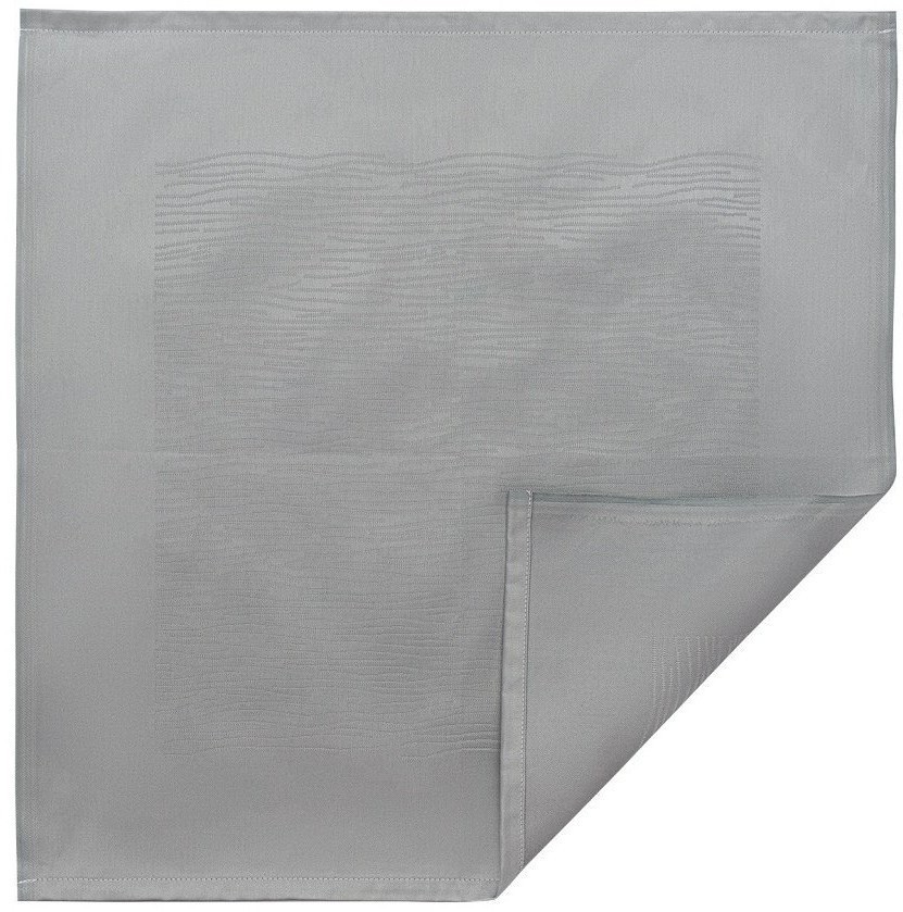 Салфетка сервировочная жаккардовая серого цвета из хлопка с вышивкой из коллекции essential, 53х53 см (72161)