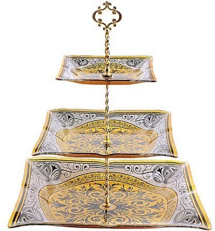 Этажерка 3 уровня, квадрат (7021-305)