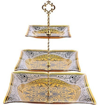 Этажерка 3 уровня, квадрат (7021-305)