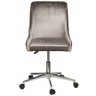 Кресло офисное серый велюр/хром 47*60*91см (TT-00008763)