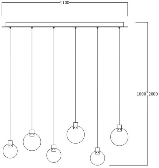 162FL- 61506 Светильник подвесной "Rondo" металл золото 110см (TT-00013003)