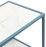 Стол консольный mayen, 120х35х76 см, белый/бирюзовый (76058)