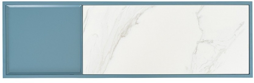 Стол консольный mayen, 120х35х76 см, белый/бирюзовый (76058)