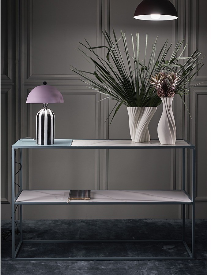 Стол консольный mayen, 120х35х76 см, белый/бирюзовый (76058)