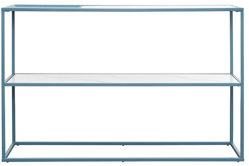 Стол консольный mayen, 120х35х76 см, белый/бирюзовый (76058)