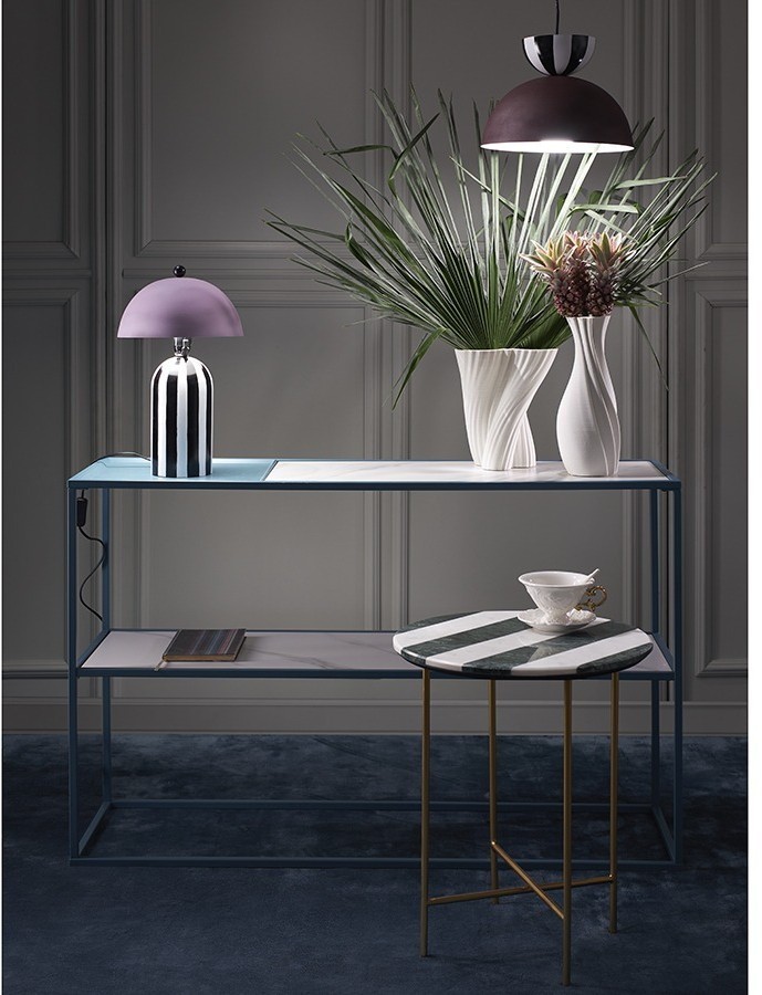 Стол консольный mayen, 120х35х76 см, белый/бирюзовый (76058)