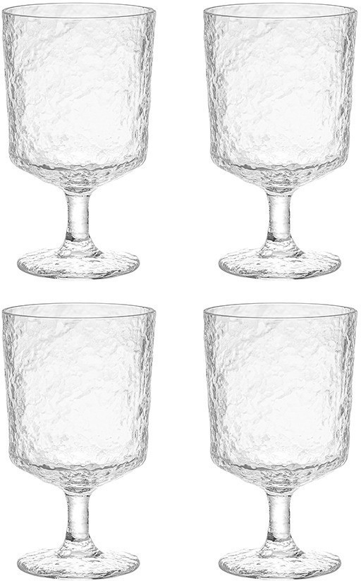 Набор бокалов из акрила arctic для вина, 280 мл, прозрачный, 4 шт. (78779)