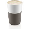 Набор чашек для латте, 360 мл, серо-коричневый, 2 шт. (71308)