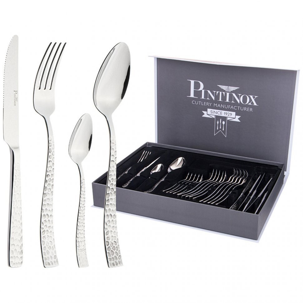 Набор столовых приборов "palace martellato" на 6 персон 24 пр. PINTINOX (340-074)
