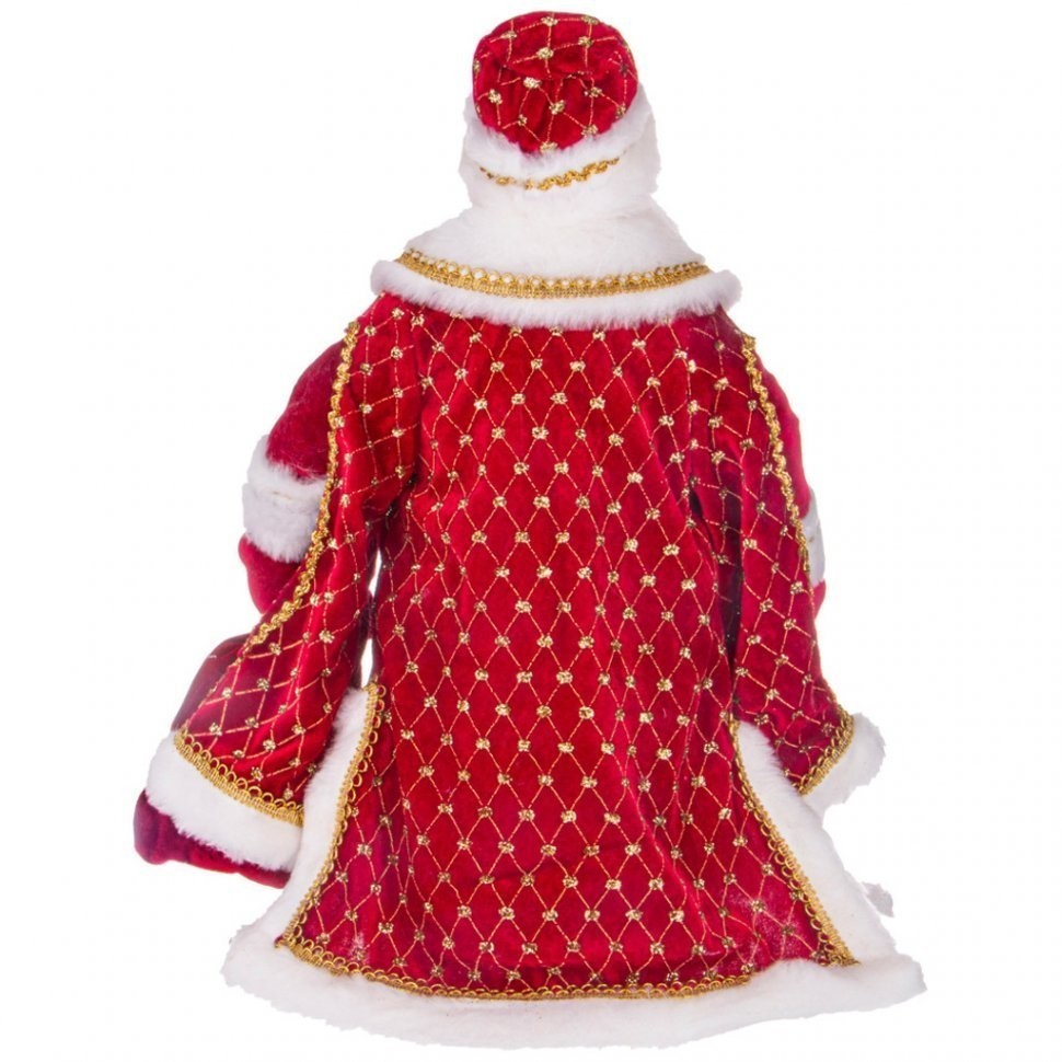 Кукла мягконабивная "дед мороз царский красный" высота=50 см в упаковке ООО"Юниопт" (140-315)