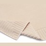 Коврик для ванной с фактурным бортиком кремового цвета из коллекции essential, 50x80 см (79170)