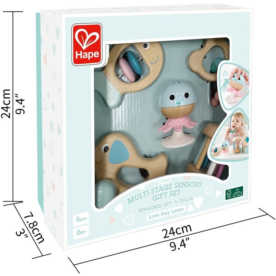Подарочный набор игрушек погремушек для малышей (E0108_HP)