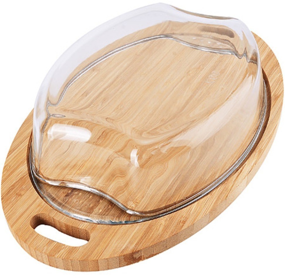 Форма для запекания 2 л с крышкой доской деревянной LORAINE (31036)