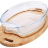Форма для запекания 2 л с крышкой доской деревянной LORAINE (31036)